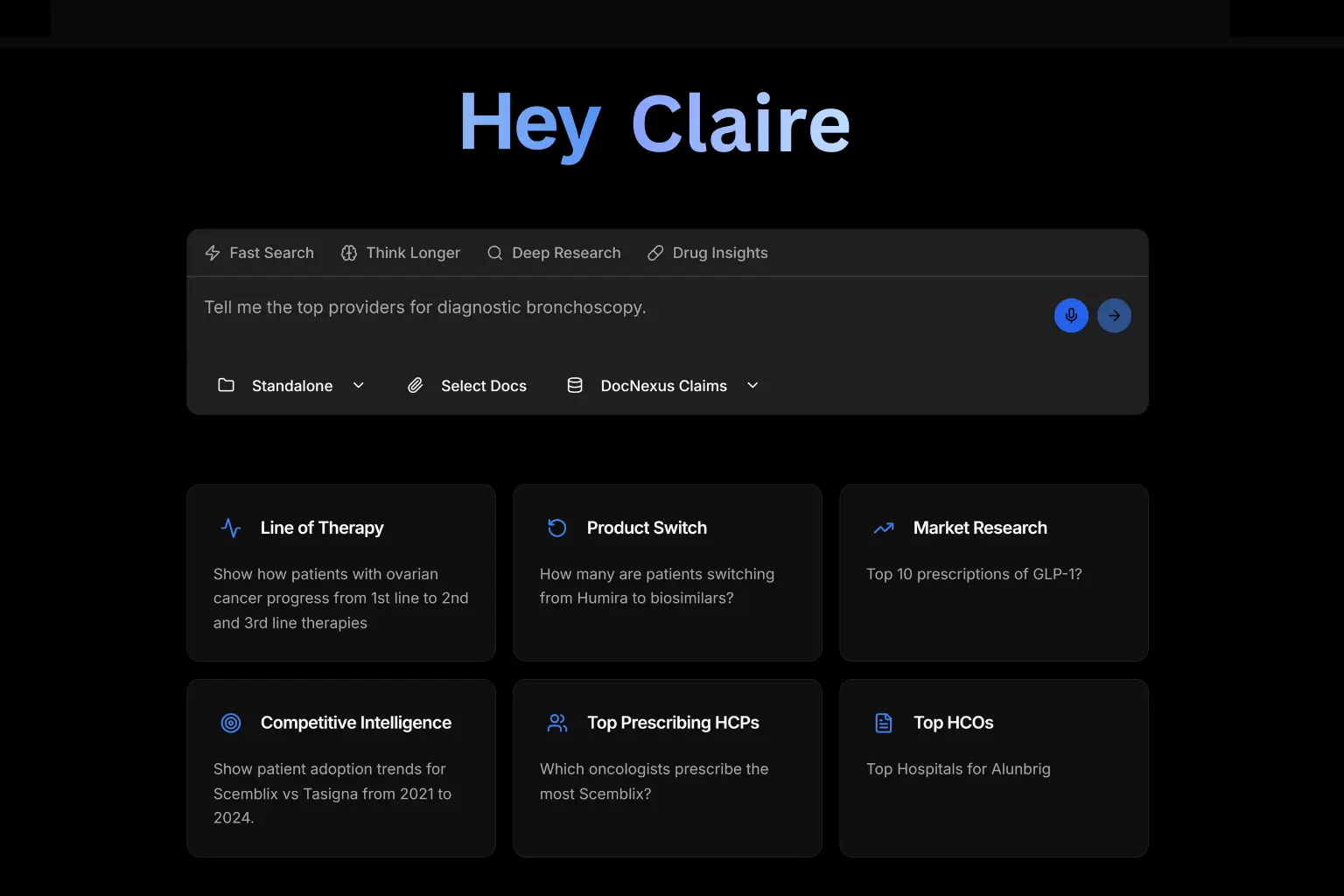 AI Search - Natural Language Analytics for Life Sciences | DocNexus.ai